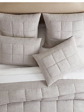 Ballard Designs Evers Quilted EURO Sham (set of 3)